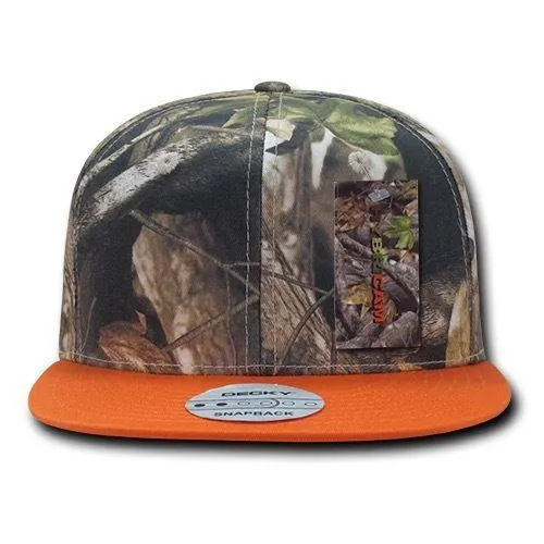 Decky Camouflage Hybricam Retro Flat Bill Snapback Baseball Caps Hats