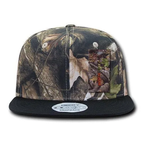 Decky Camouflage Hybricam Retro Flat Bill Snapback Baseball Caps Hats