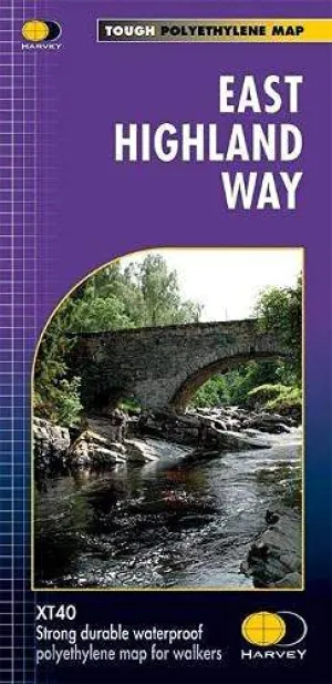 East Highland Way XT40 Hiking Map by Harvey Maps (2013)