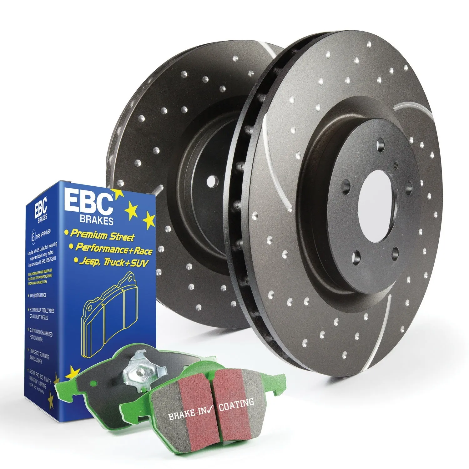 EBC Brakes S10KR1015 S10 Kits Greenstuff 2000 and GD Rotors