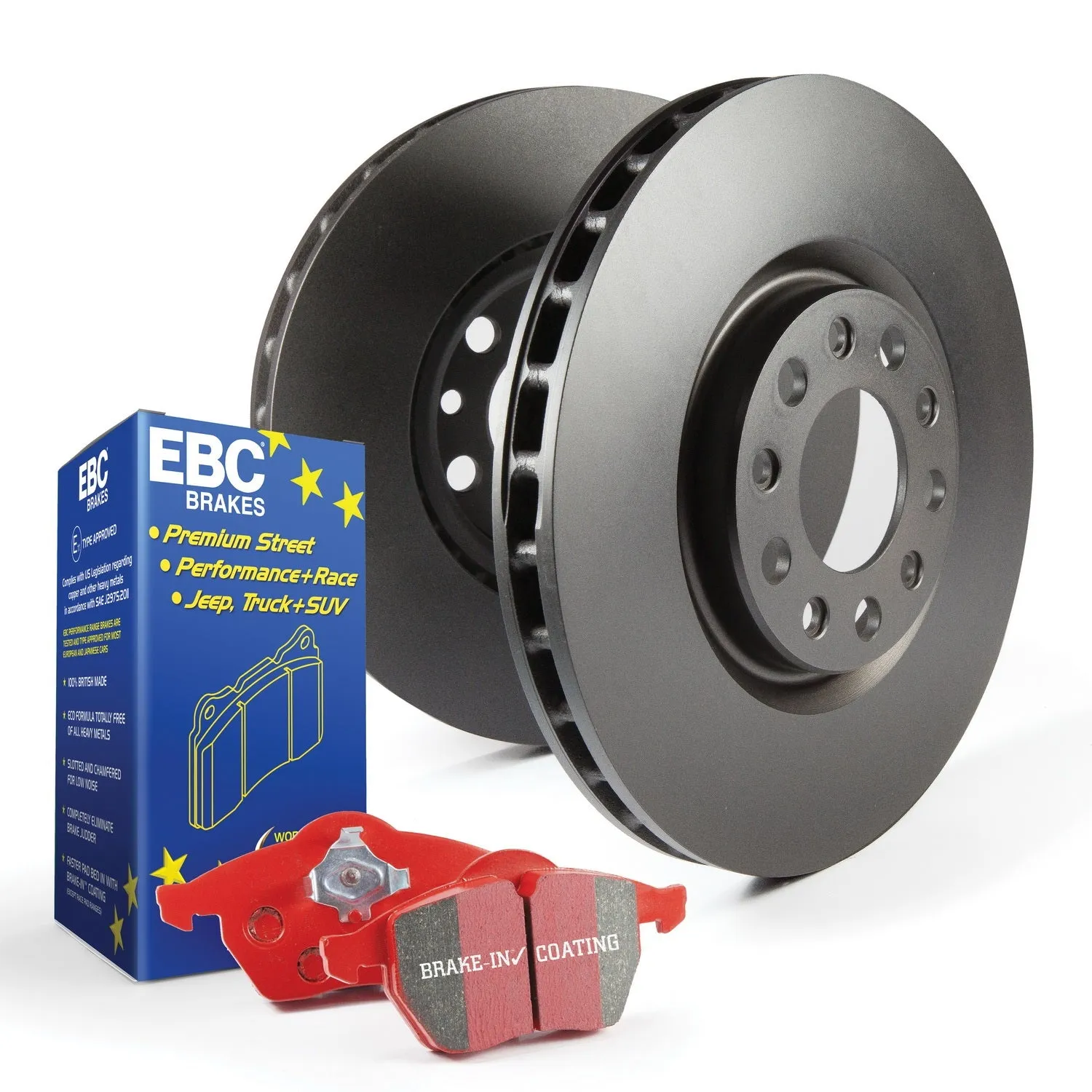 EBC Brakes S12KR1323 S12 Kits Redstuff and RK Rotors