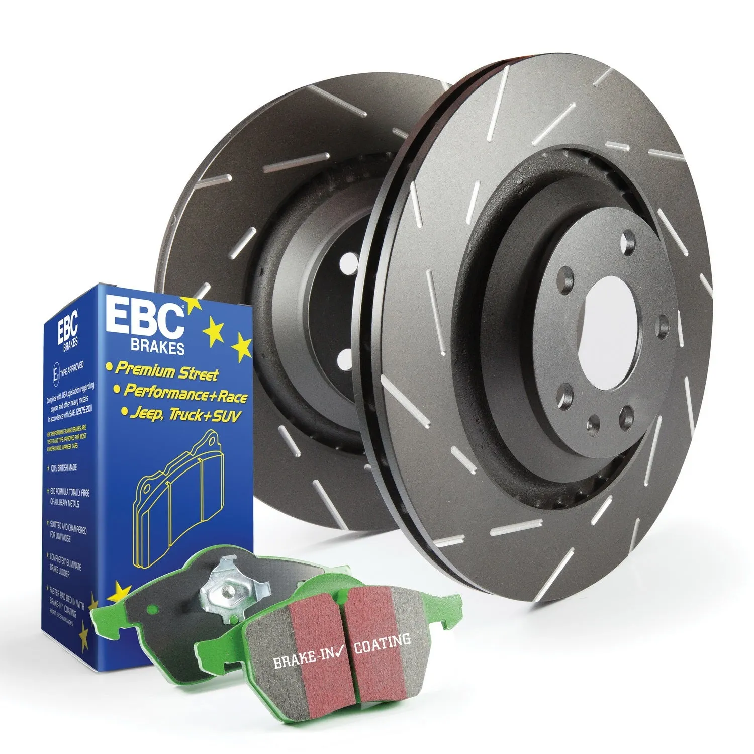 EBC Brakes S2KF1059 S2 Kits Greenstuff 2000 and USR Rotors