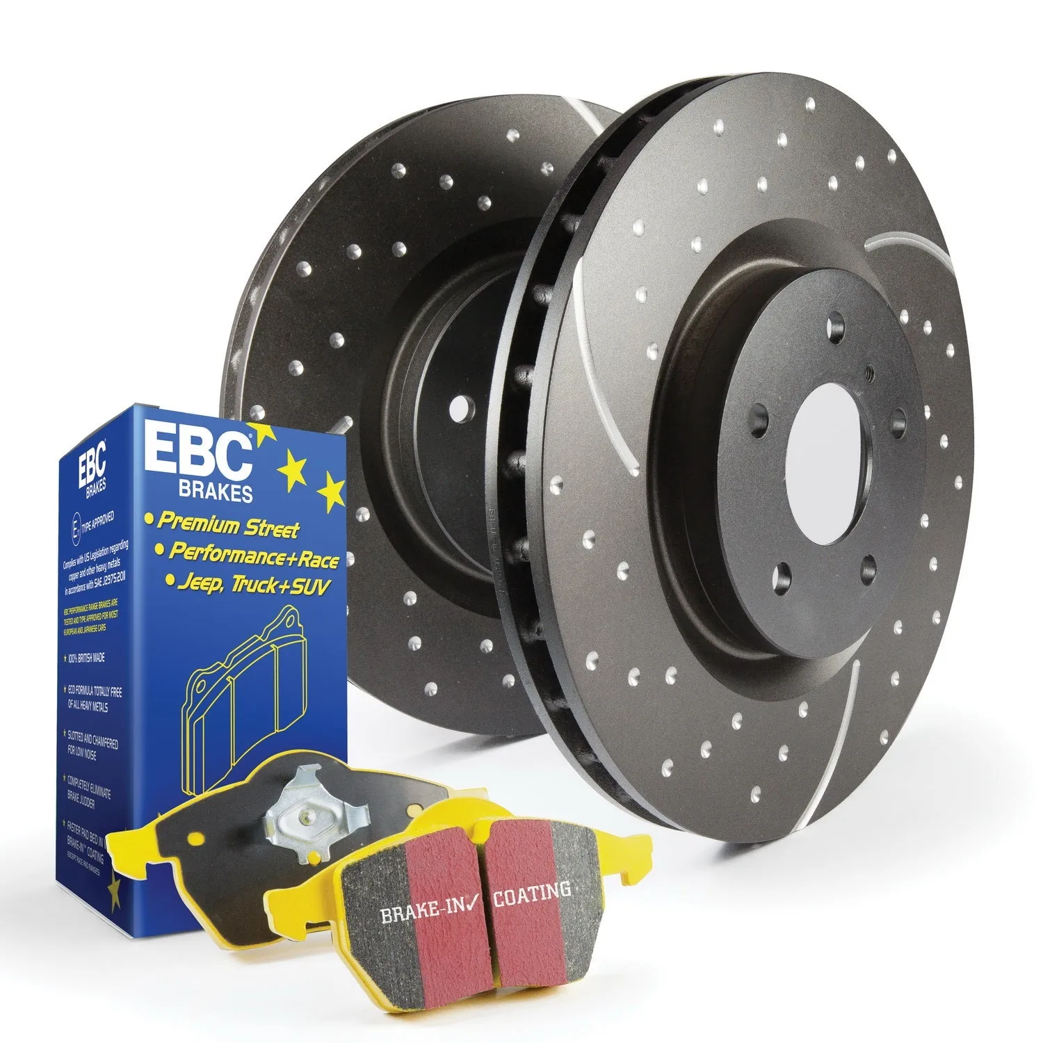 EBC Brakes S5KF1027 S5 Kits Yellowstuff And GD Rotors