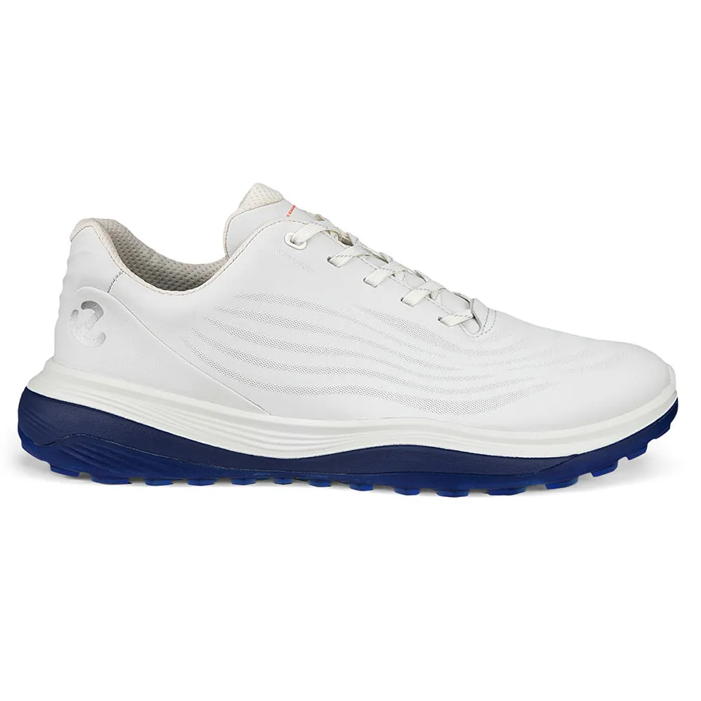 ECCO Golf Lt1 Spikeless Waterproof Shoes - White/Blue