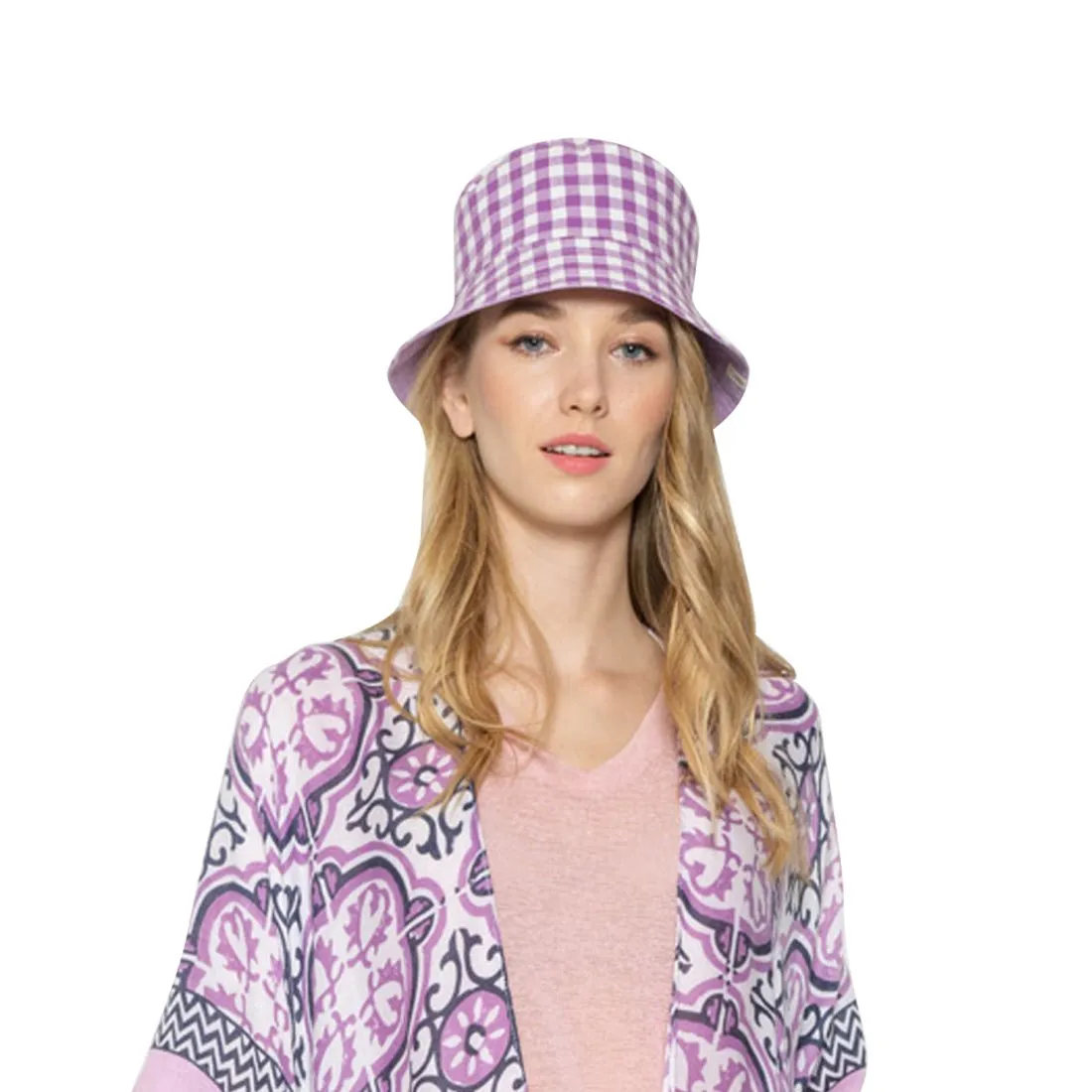 Empire Cove Checkered Tile Bucket Hat Reversible Fisherman Cap Women Men