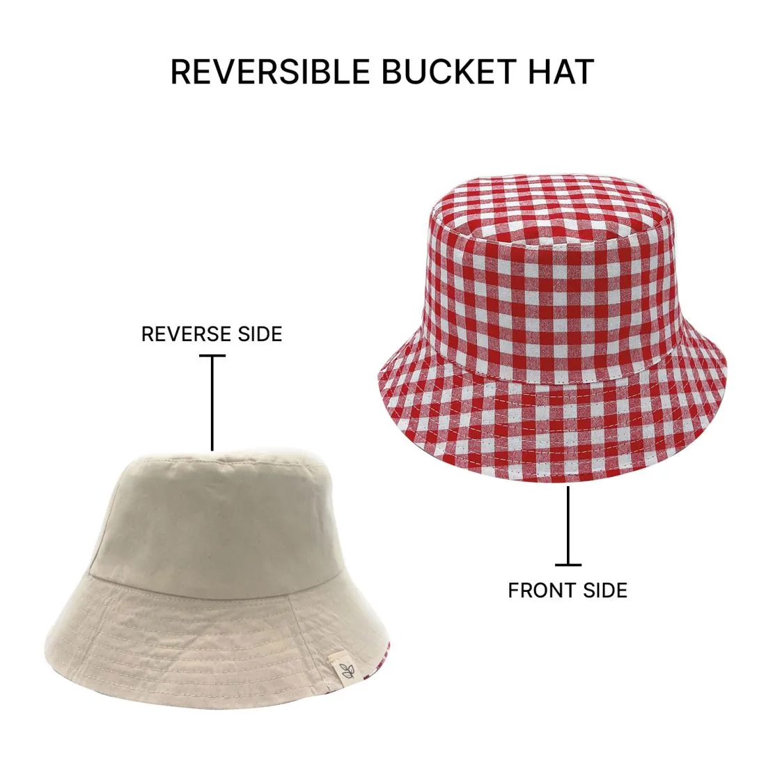 Empire Cove Checkered Tile Bucket Hat Reversible Fisherman Cap Women Men