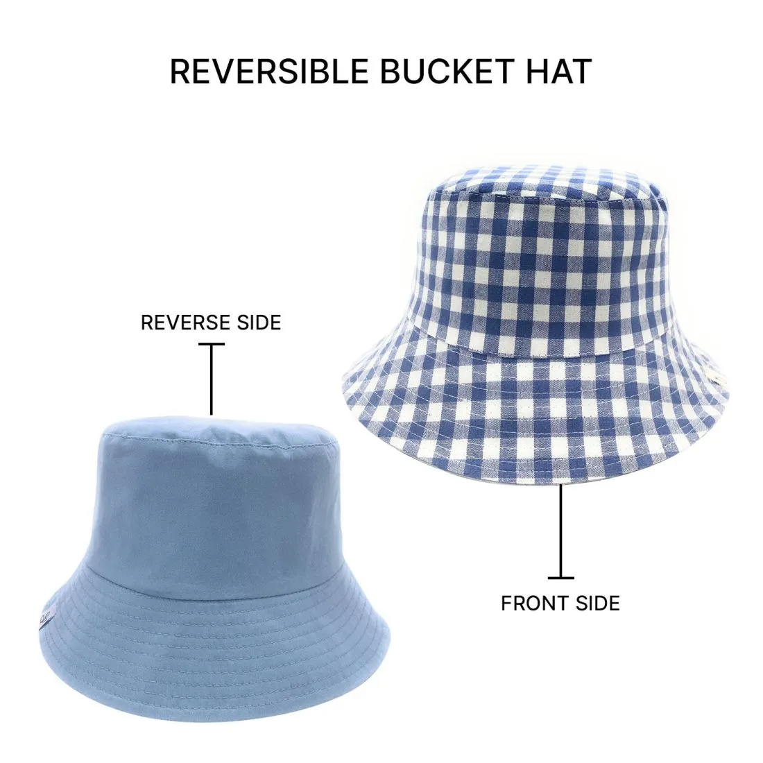 Empire Cove Checkered Tile Bucket Hat Reversible Fisherman Cap Women Men