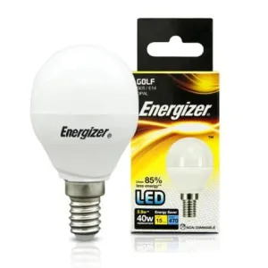 Energizer Led Golf Opal Light Bulb Warm White 40W