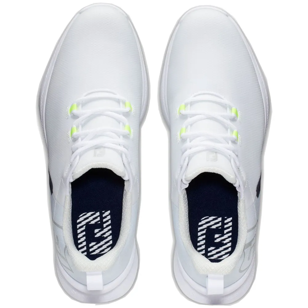 FootJoy Fuel Sport Spikeless Waterproof Shoes - White/Navy/Green