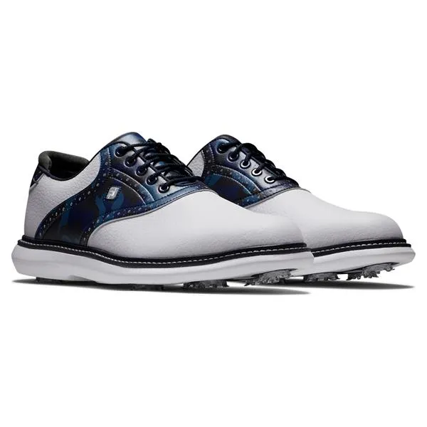 FootJoy Gents FJ Traditions Shoes White - Navy - Camo 57945