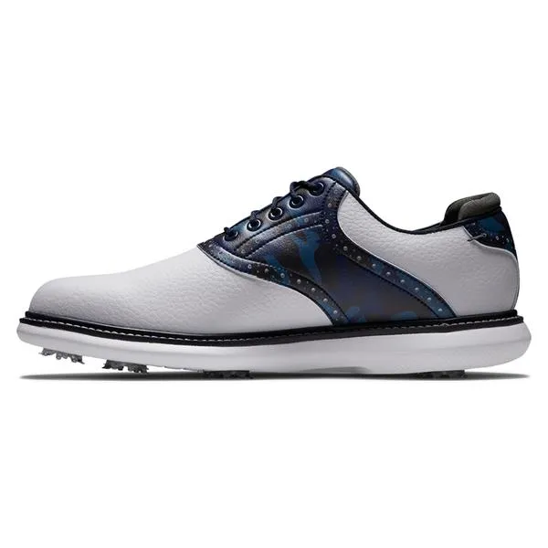 FootJoy Gents FJ Traditions Shoes White - Navy - Camo 57945