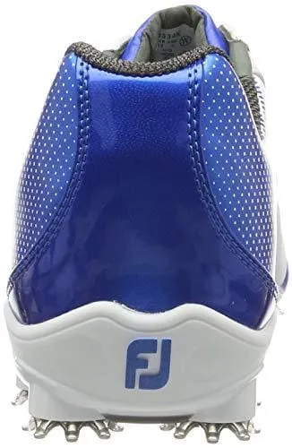 FootJoy Men's D.N.A. Helix-Previous Season Style Golf Shoes White 13 M Electric Blue, US