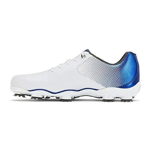 FootJoy Men's D.N.A. Helix-Previous Season Style Golf Shoes White 13 M Electric Blue, US