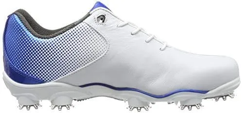 FootJoy Men's D.N.A. Helix-Previous Season Style Golf Shoes White 13 M Electric Blue, US