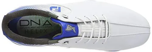 FootJoy Men's D.N.A. Helix-Previous Season Style Golf Shoes White 13 M Electric Blue, US