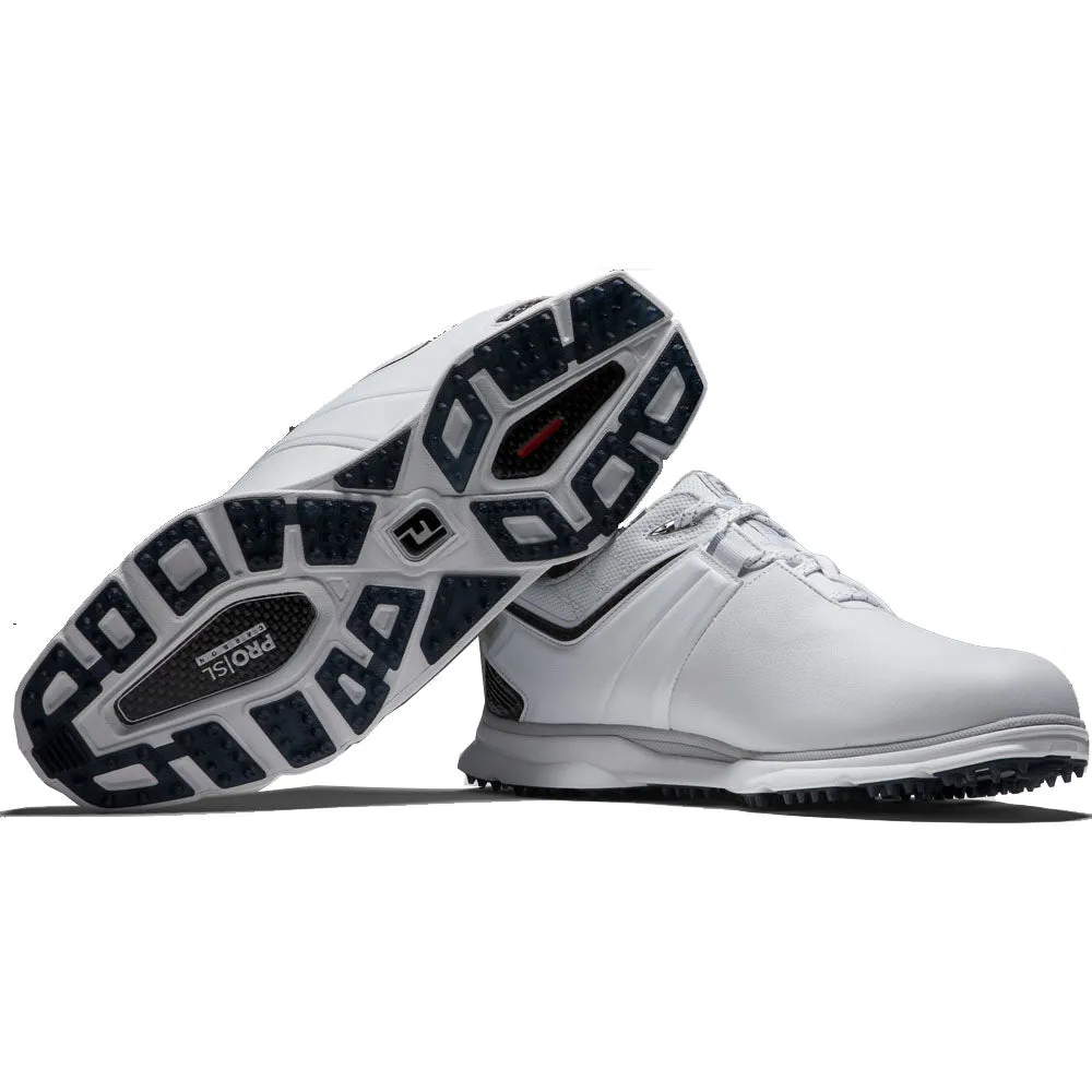 FootJoy Pro SL Carbon Spikeless Shoes - White/Carbon