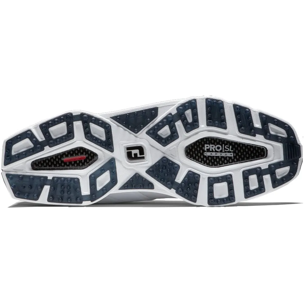 FootJoy Pro SL Carbon Spikeless Shoes - White/Carbon