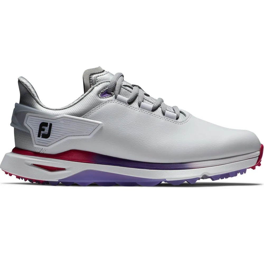 FootJoy Pro SLX Womens Spikeless Waterproof Shoes - White/Silver/Multi