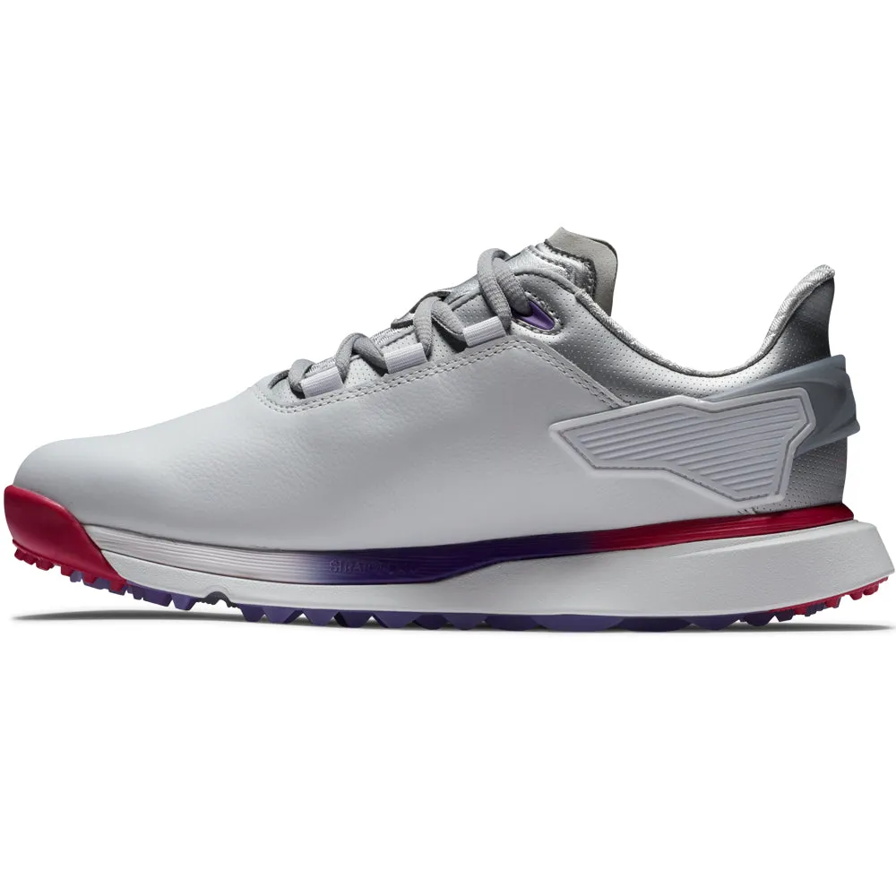 FootJoy Pro SLX Womens Spikeless Waterproof Shoes - White/Silver/Multi