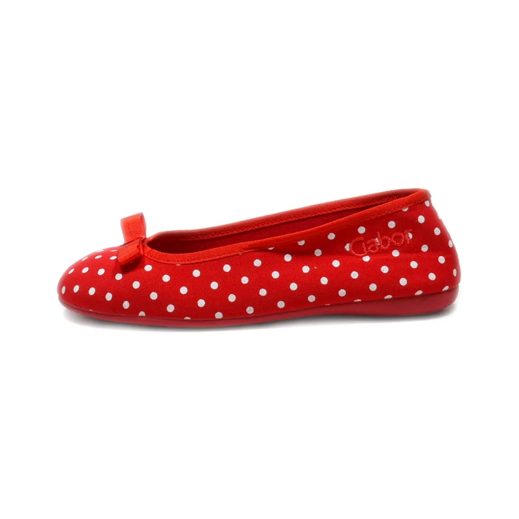 Gabor Ballerinas Canvas Red Colour For Women