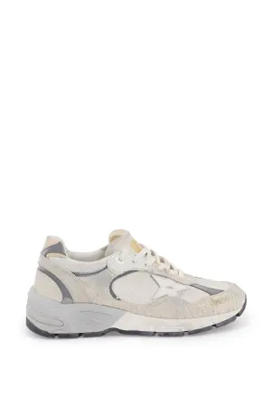 Golden goose dad-star sneakers in mesh and suede leather