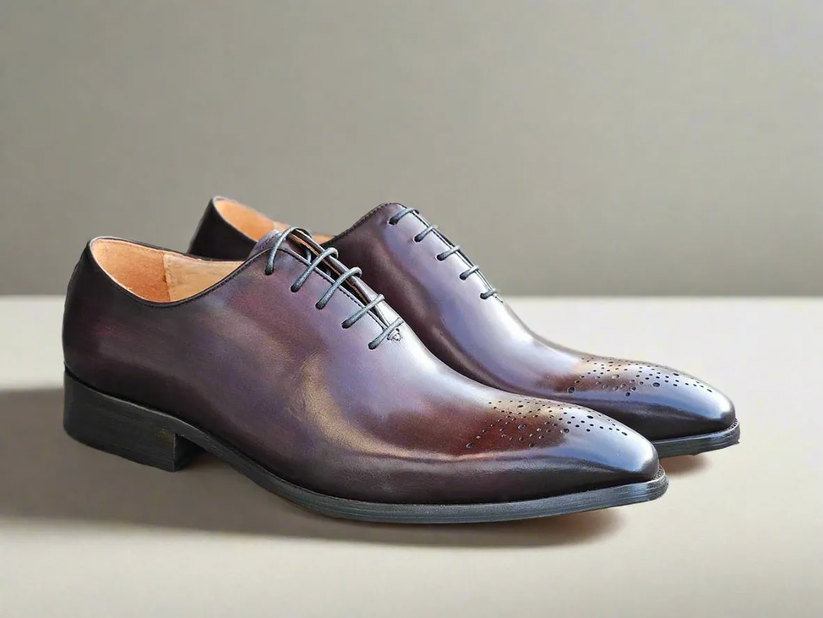 Hand Burnished Wholecut Calf Oxford