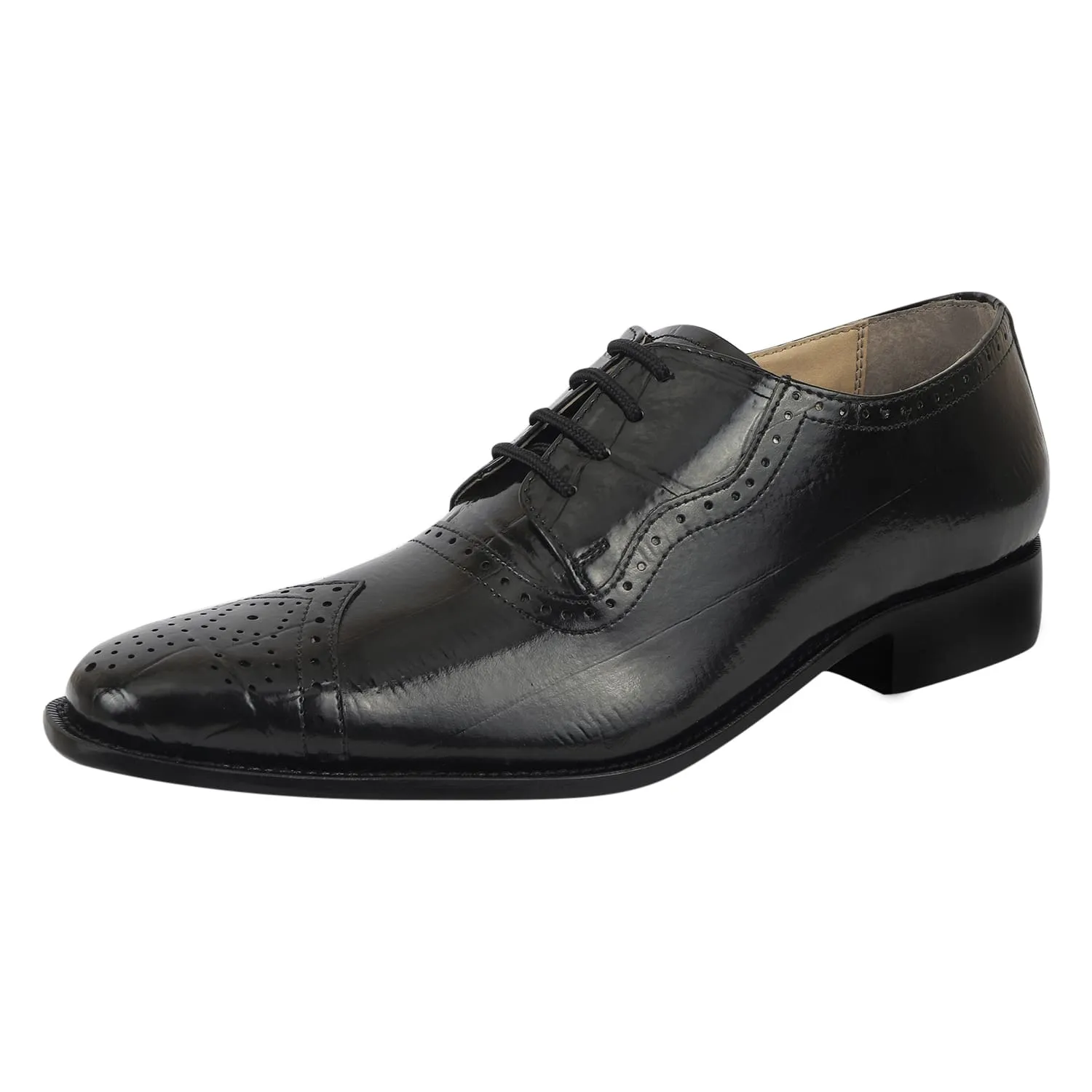 Henley Genuine Leather Oxford Style Brogue Dress Shoes