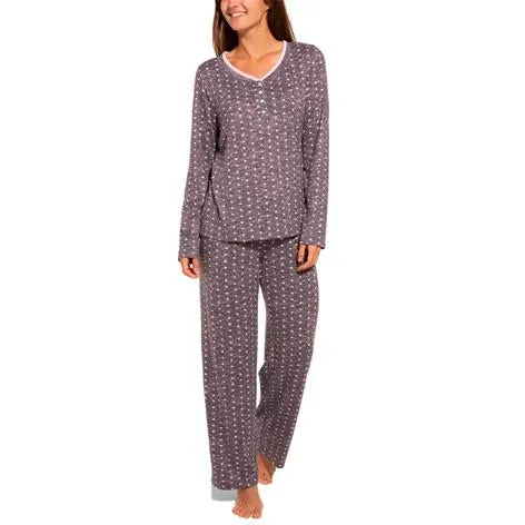 Henley Heart Long Pant PJ Set