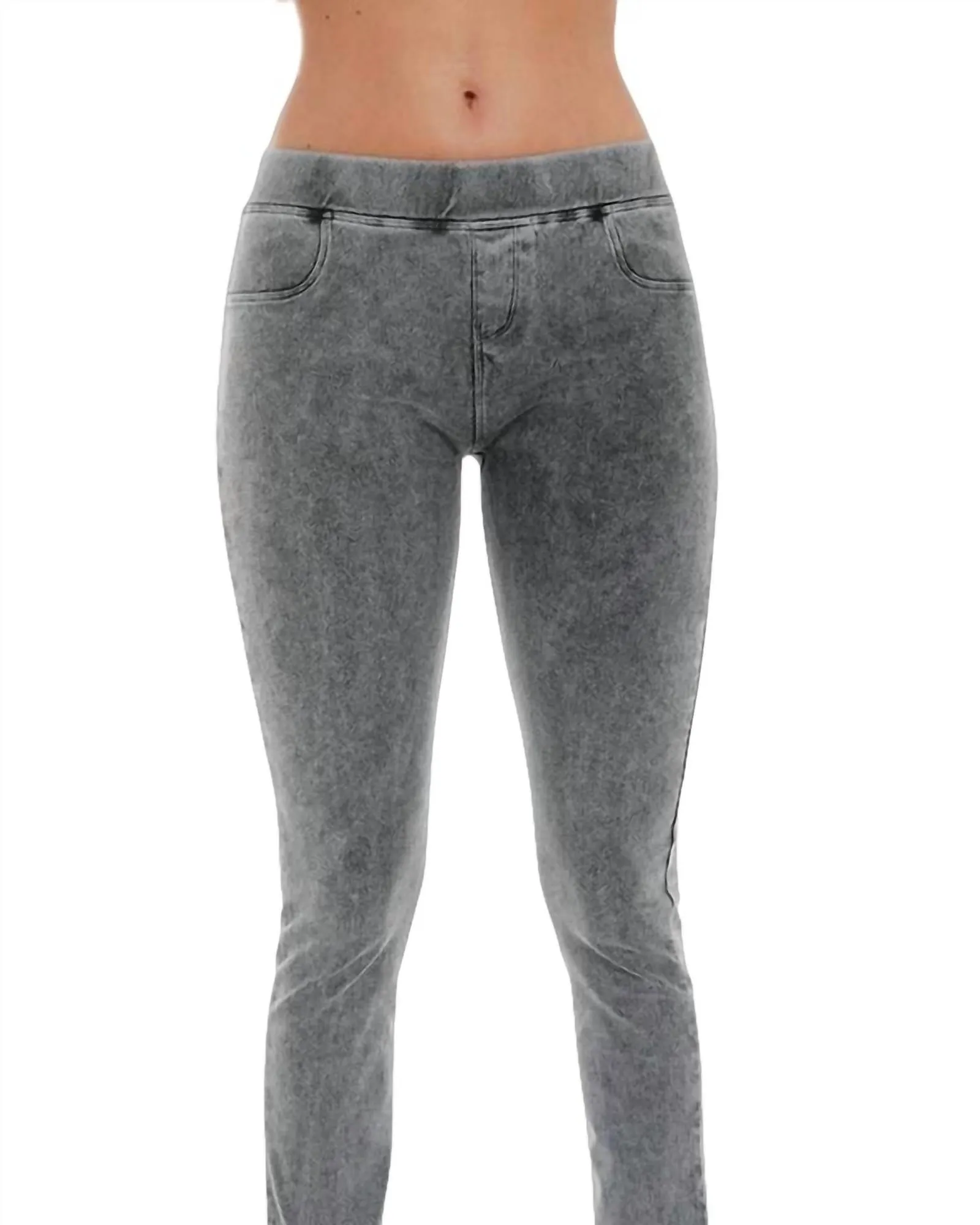 High Rise Capri In Charcoal | Charcoal