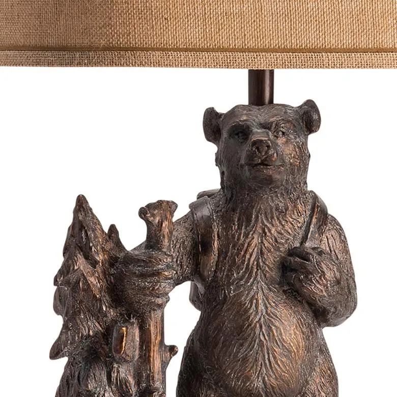 Hiking Bear Lamp with Shade