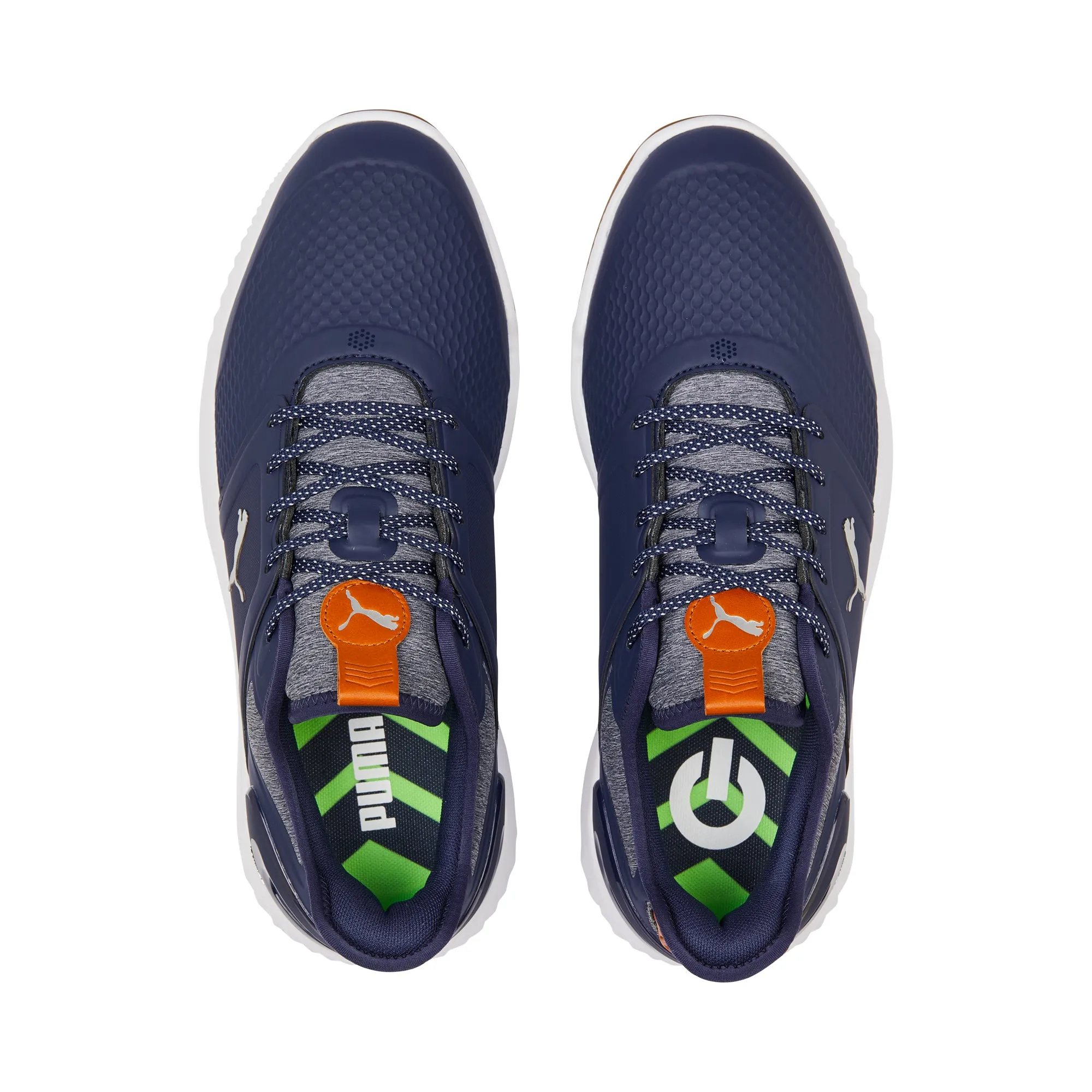 IGNITE ELEVATE Wide Spikeless Golf Shoes | Puma Navy / Puma Silver