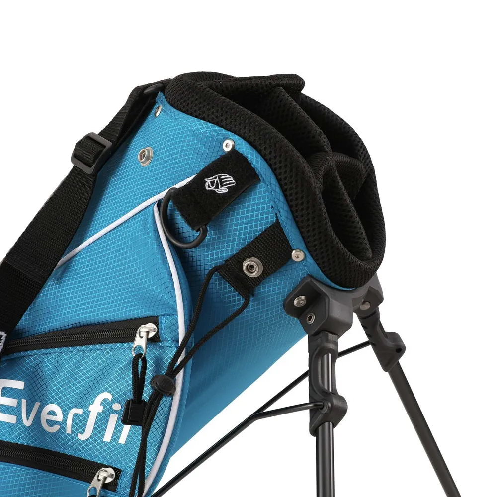 Junior Golf Clubs Set with Stand Bag & Steel Irons - Everfit