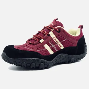 Knixmax Women's Hiking Trainers, Wine Red, Lightweight Approach Shoes, Sports Trainers