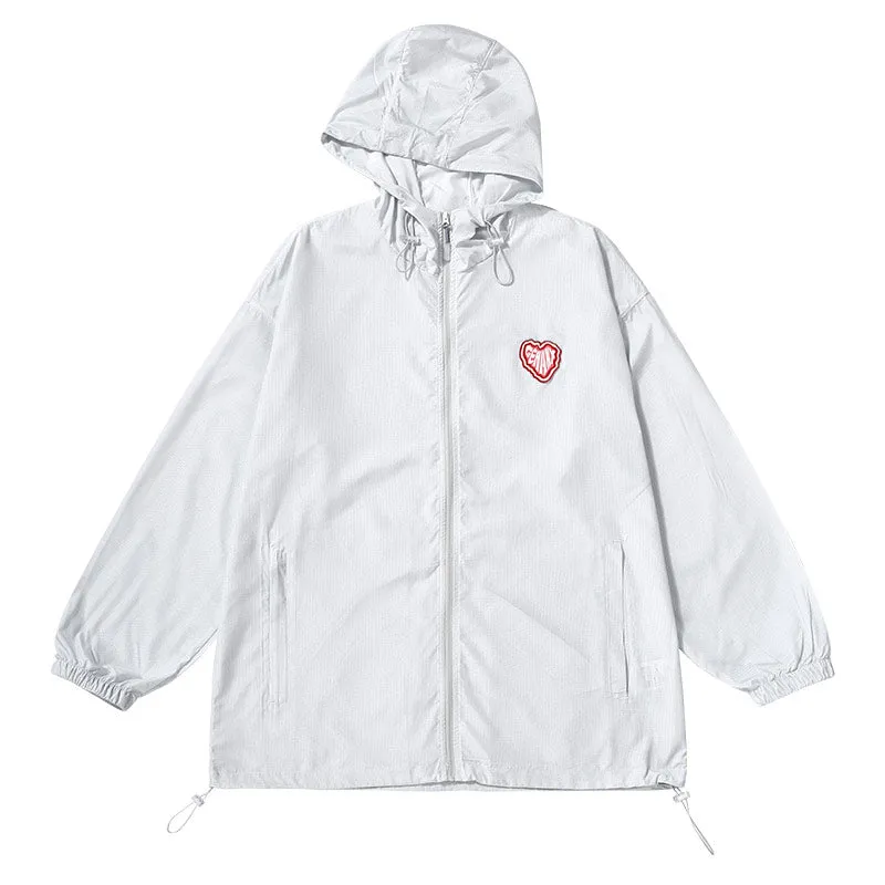 Love Badge Hooded UV50  Anti-ultraviolet Sunscreen Jacket