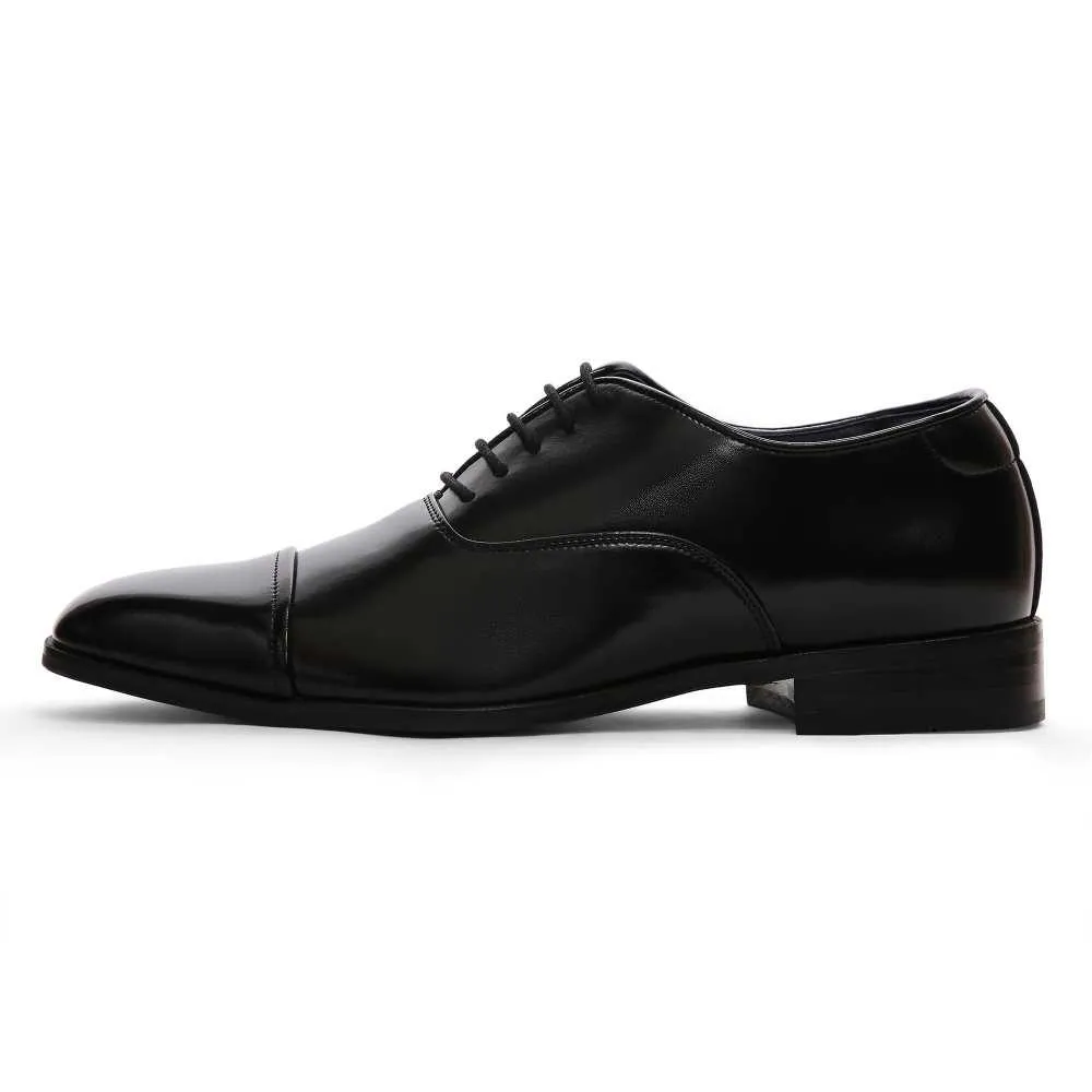 Lucas - Black Oxford Lace-up