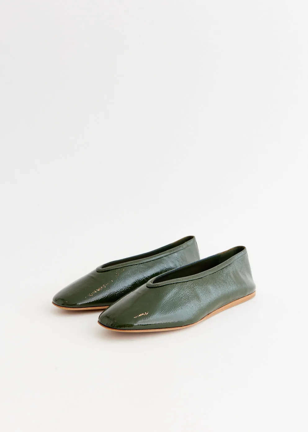 Luna Patent Leather Slippers