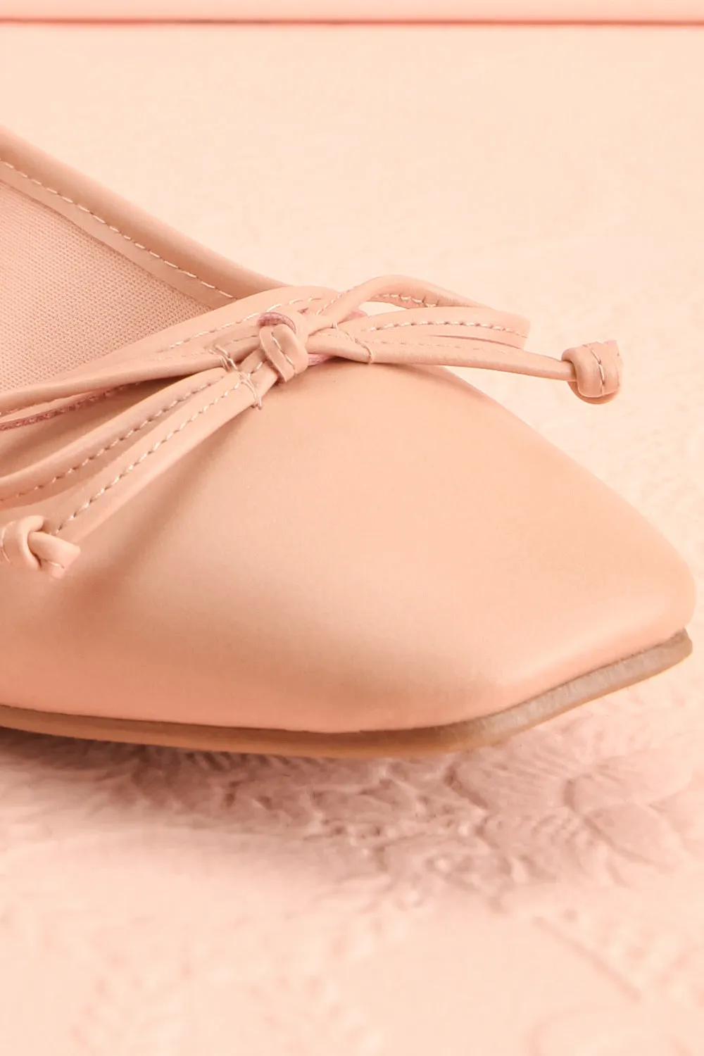 Maree Blush | Pink Ballet Flats w/ Bow