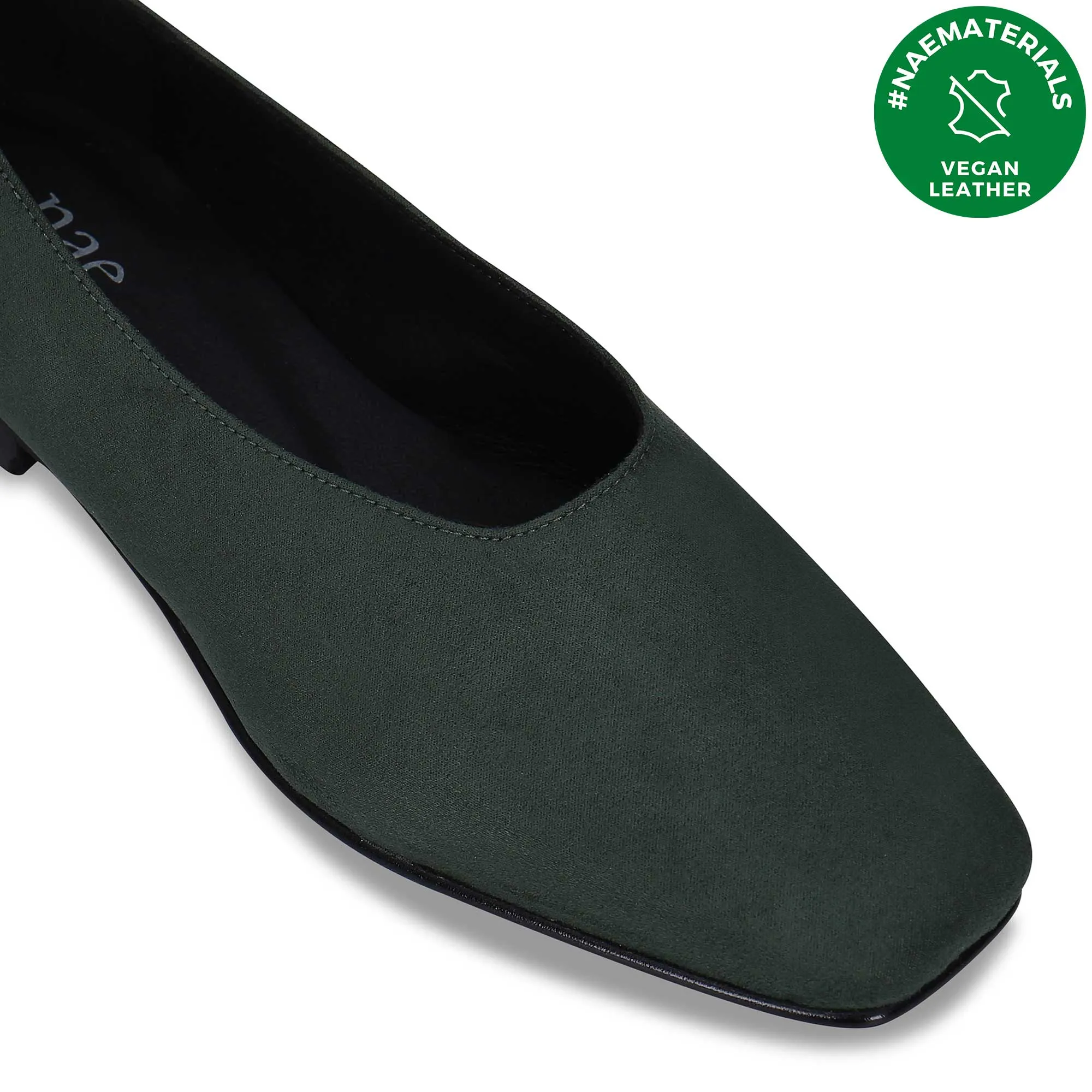 Melita Women's Ballerina Vegan Suede Flats | Green