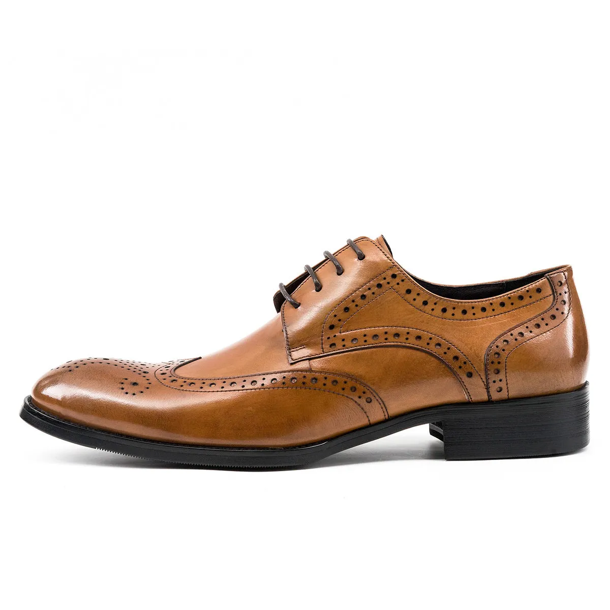 Men Classic Embossing Leather Oxford Shoes