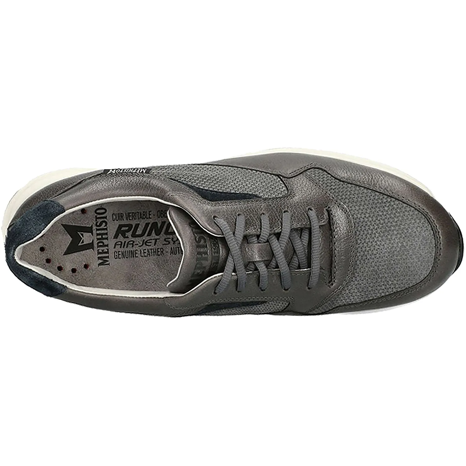 Men's Mephisto Davis Dark Grey Leather