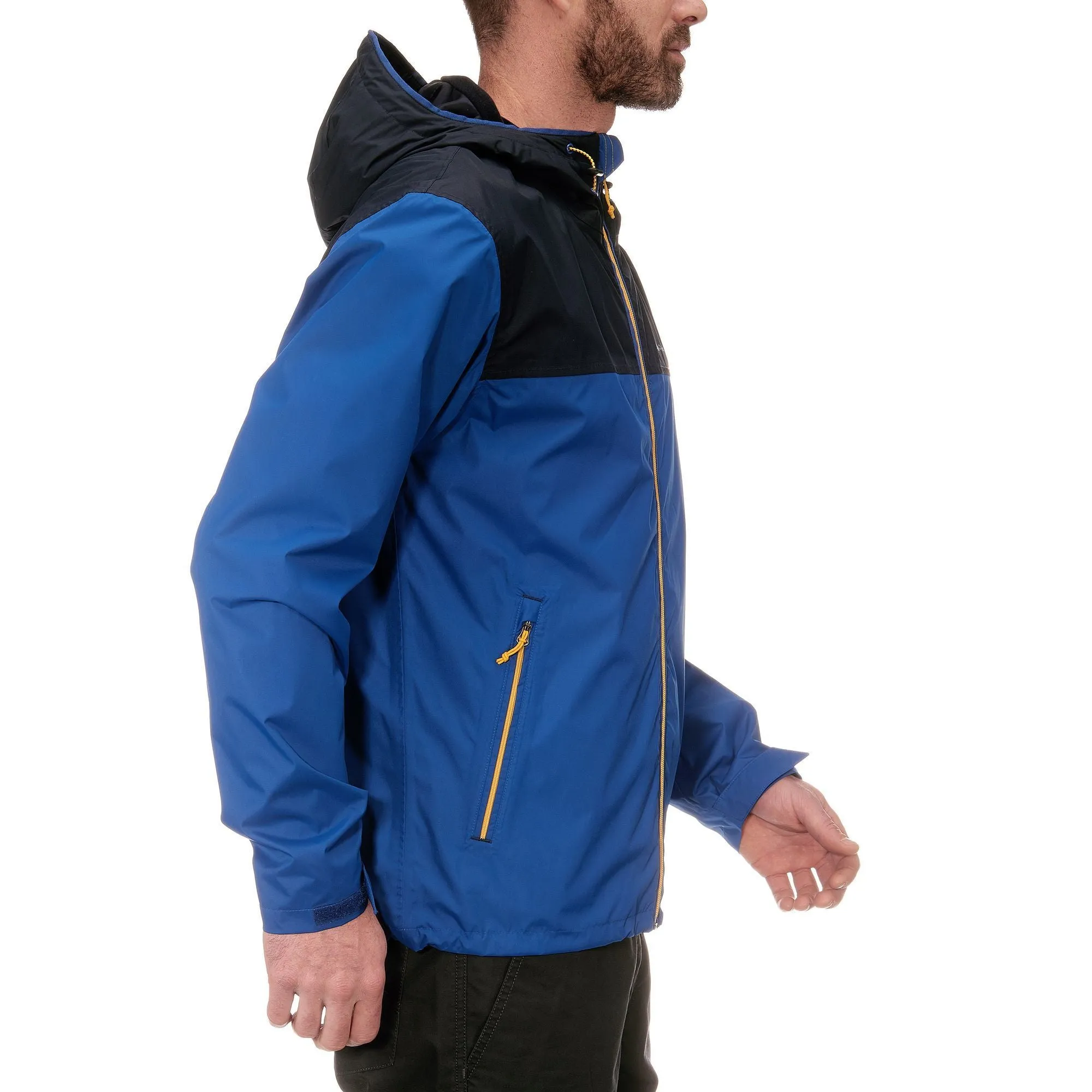 Men's Plain Hiking Waterproof Rain Jacket Arpenaz 100