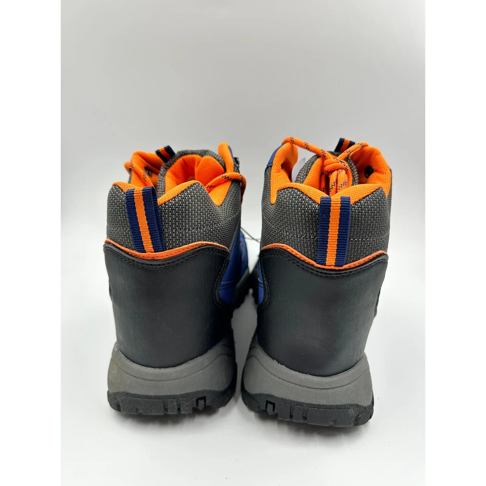 Men's Size 13, Blue and Orange Isodry High Top Hikers, Rubber Toe Caps