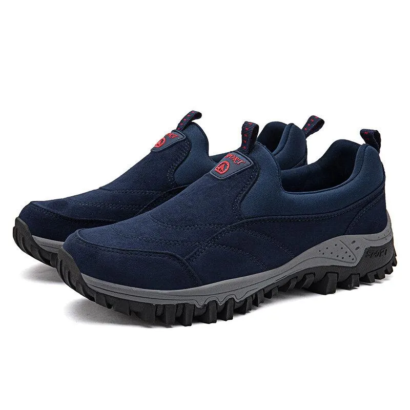 Men's Suede Non-Slip Outdoor Soft Sole Casual Hiking Shoes