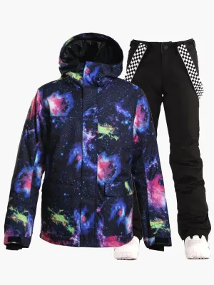 Men's Winter Skylight Free Colorful Snowboard Suits