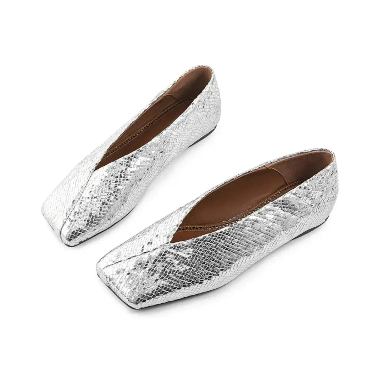 Merendy luxua Leather ballet flats