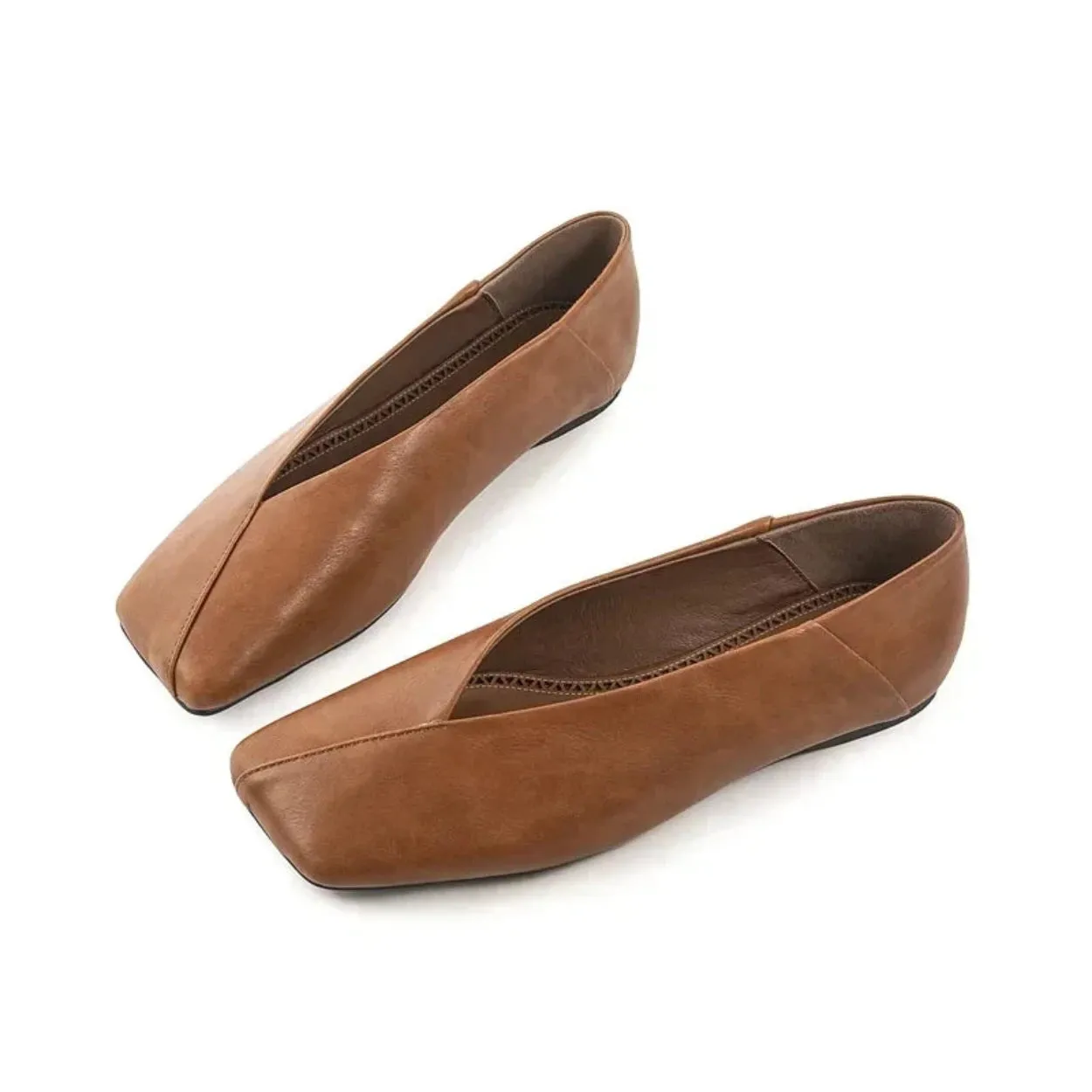 Merendy luxua Leather ballet flats