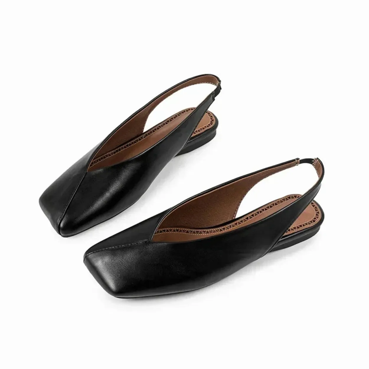 Merendy luxua Leather ballet flats