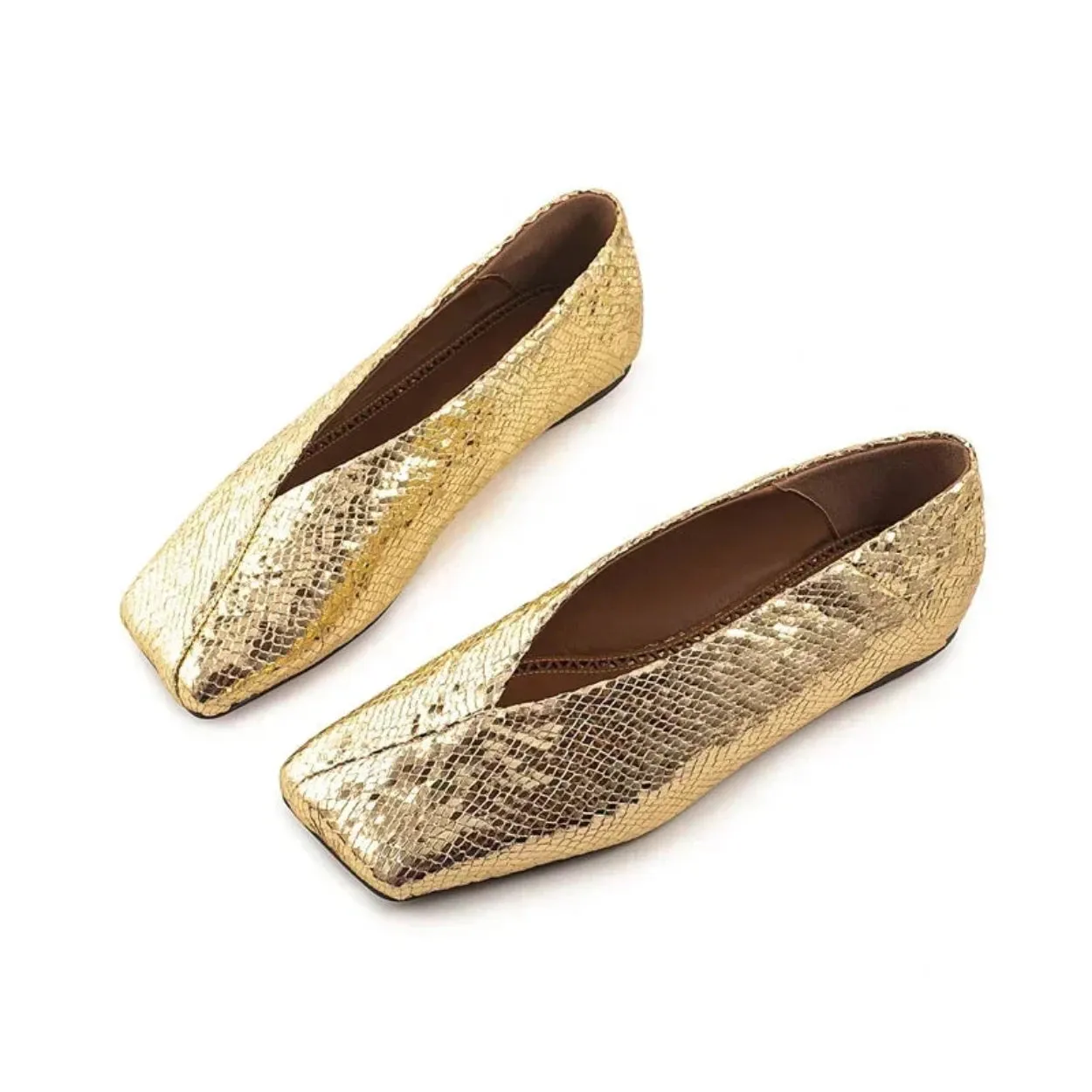 Merendy luxua Leather ballet flats