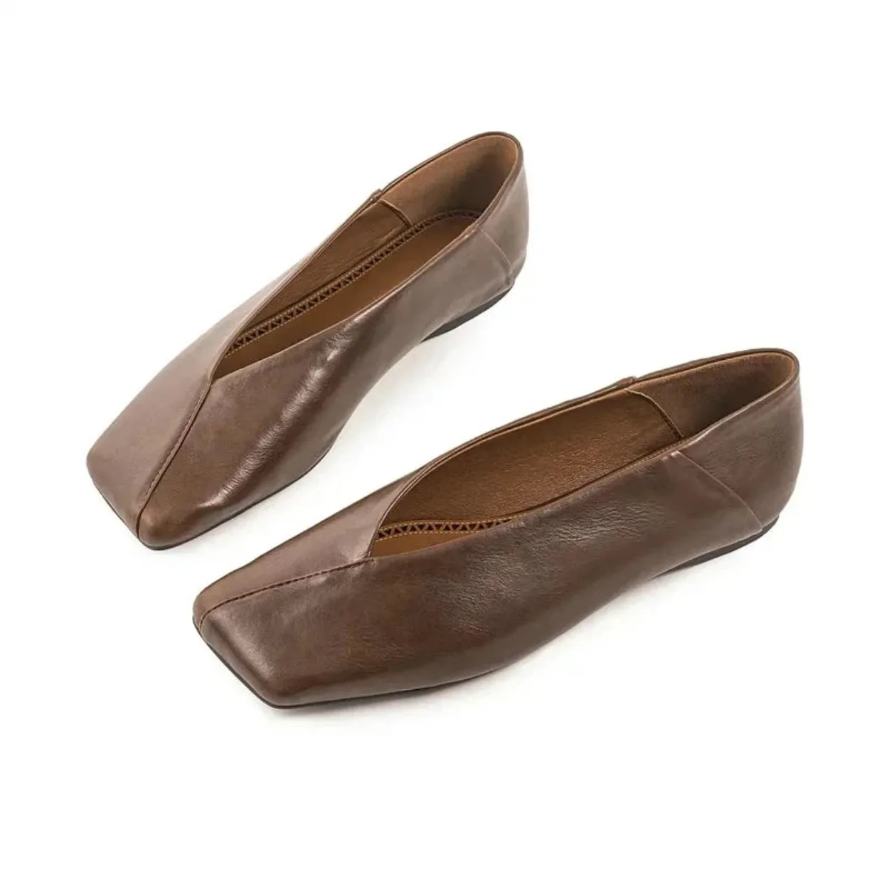 Merendy luxua Leather ballet flats