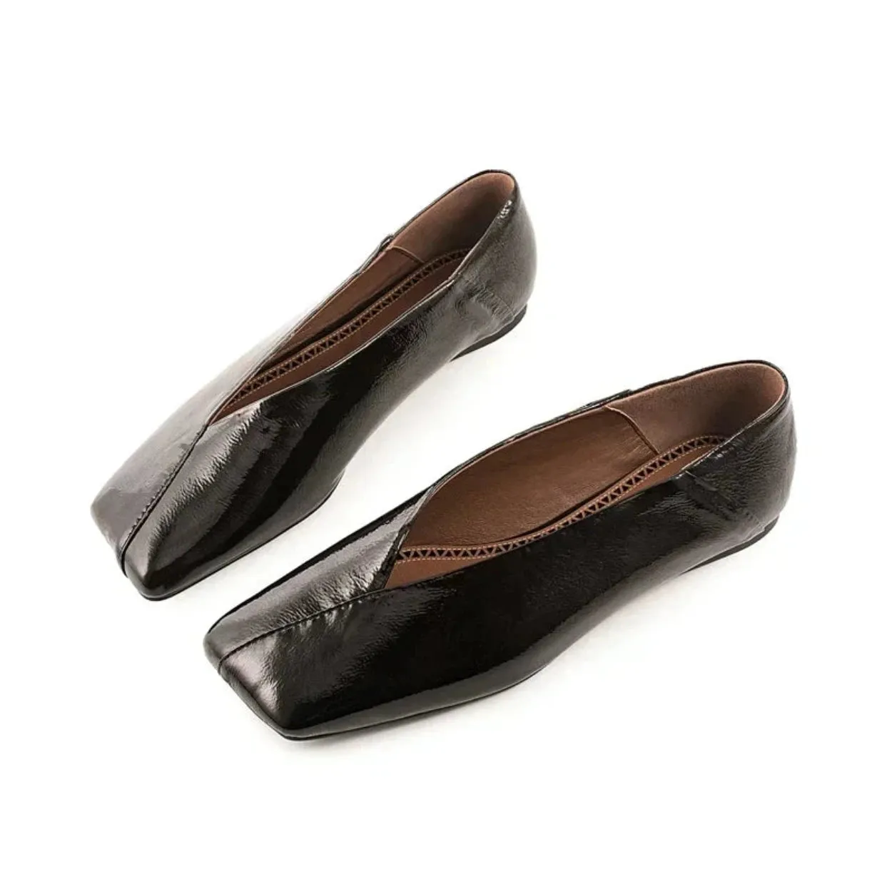 Merendy luxua Leather ballet flats